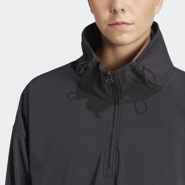 Entraînement Exercice Snacking Veste Coupe-vent Noir Adidas