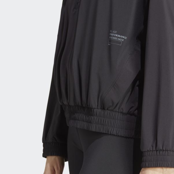 Entraînement Exercice Snacking Veste Coupe-vent Noir Adidas