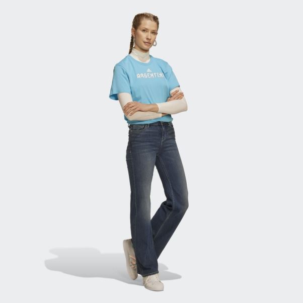 Adidas Coupe Du Monde Fifa 2022 Argentina Tee Cyan