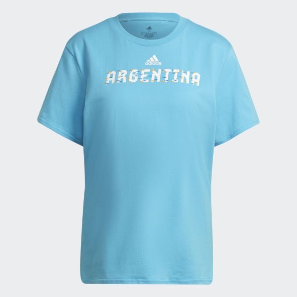 Adidas Coupe Du Monde Fifa 2022 Argentina Tee Cyan