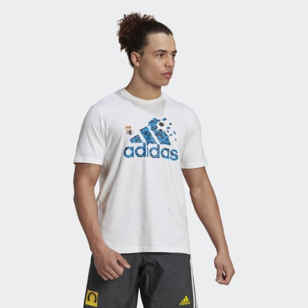 T-shirt Graphique Adidas X Lego Soccer Blanc Chaud
