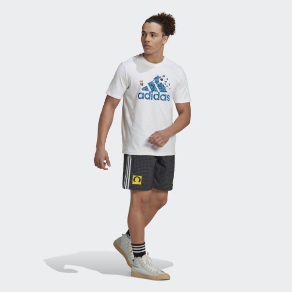 T-shirt Graphique Adidas X Lego Soccer Blanc Chaud