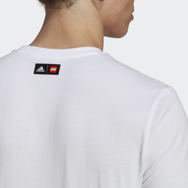 T-shirt Graphique Adidas X Lego Soccer Blanc Chaud
