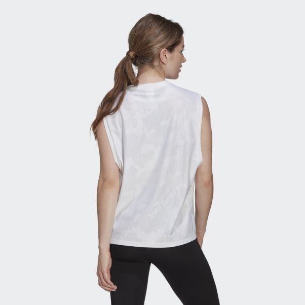 Débardeur De Running Adidas Made To Be Remade Blanc