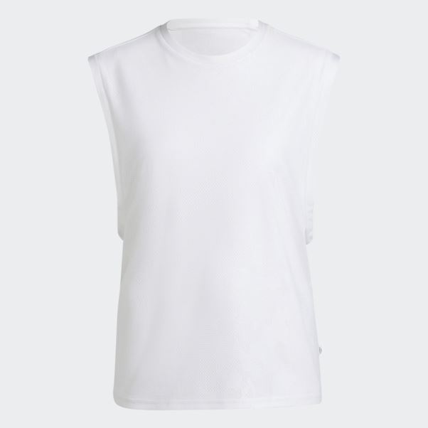 Débardeur De Running Adidas Made To Be Remade Blanc