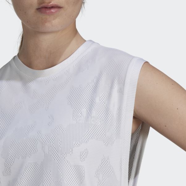 Débardeur De Running Adidas Made To Be Remade Blanc