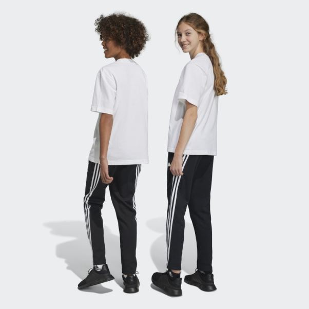 Pantalon Adidas Future Icon Noir à 3 Bandes Longueur Cheville