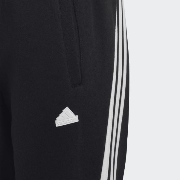 Pantalon Adidas Future Icon Noir à 3 Bandes Longueur Cheville