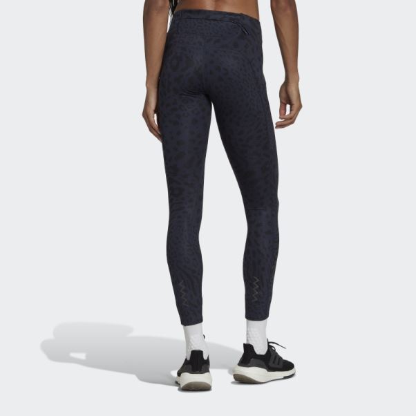 Fastimpact Running Leopard 7/8 Legging Encre Adidas