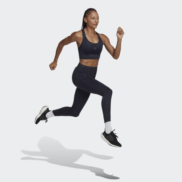 Adidas Encre Fastimpact Running Leopard 7/8 Leggings