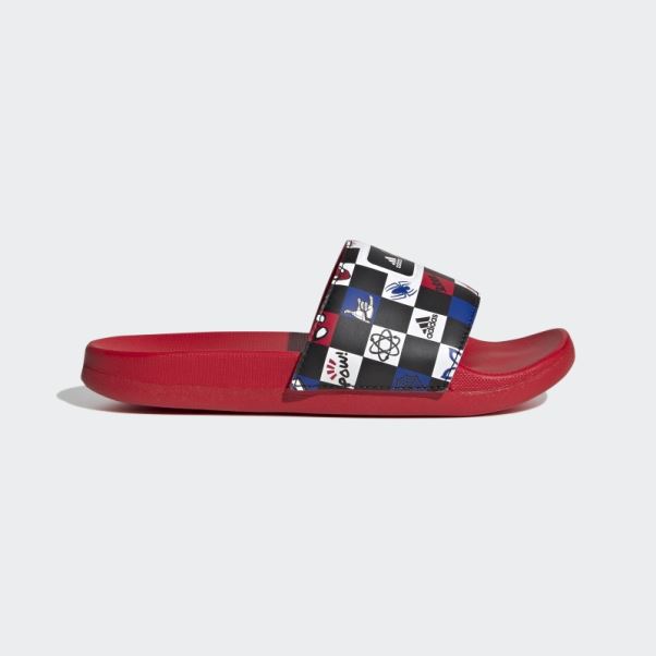 Adidas X Disney Adilette Confort Spider-man Slides Noir