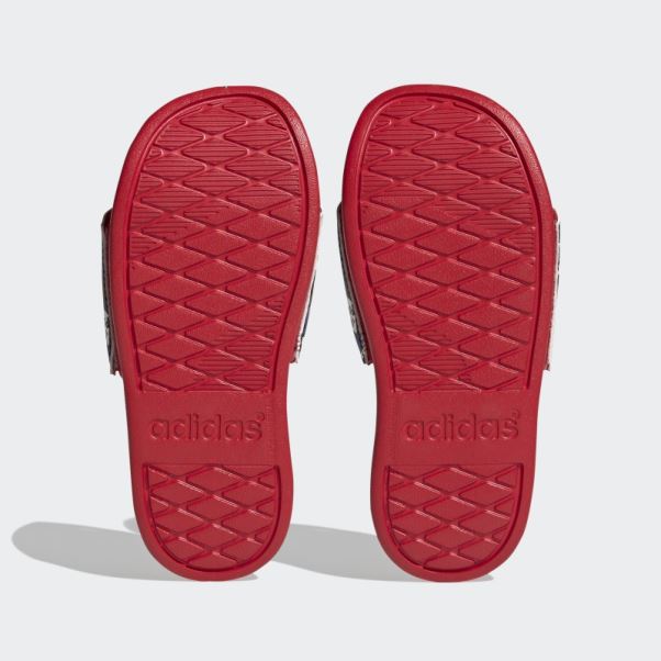 Adidas X Disney Adilette Confort Spider-man Slides Noir