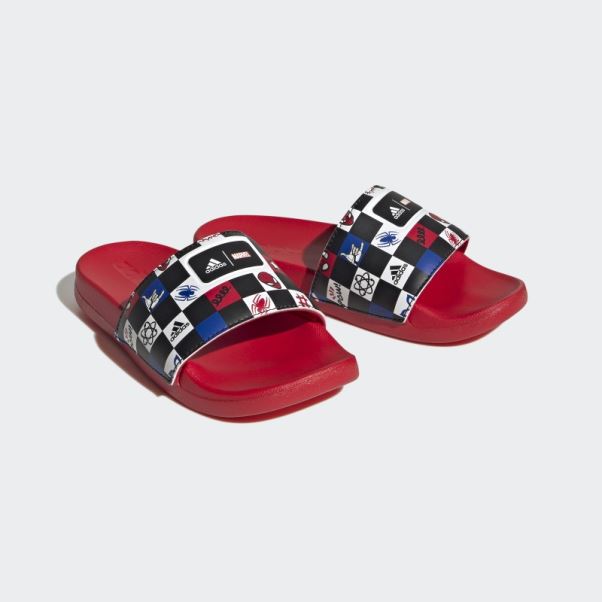 Adidas X Disney Adilette Confort Spider-man Slides Noir