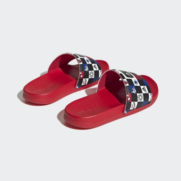 Adidas X Disney Adilette Confort Spider-man Slides Noir