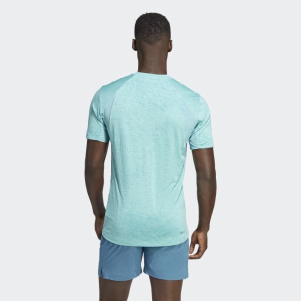 Tee Shirt Tennis Freelift Bleu Adidas