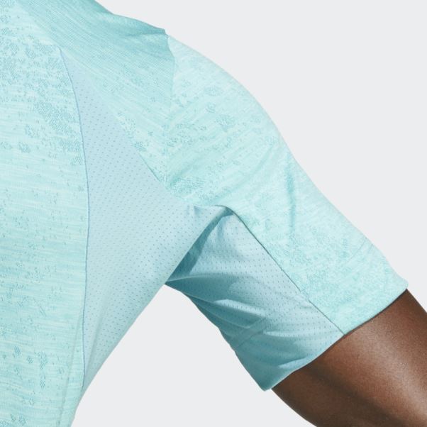 Tee Shirt Tennis Freelift Bleu Adidas