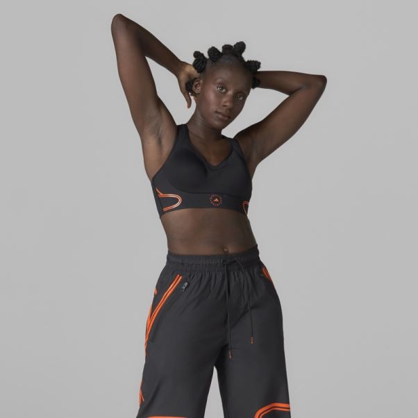 Adidas By Stella Mccartney Truepace Soutien-gorge De Sport à Maintien élevé Noir