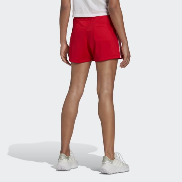 Adidas Short 3 Bandes Rouge