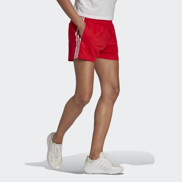 Adidas Short 3 Bandes Rouge