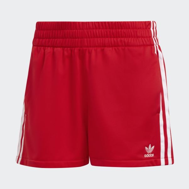 Adidas Short 3 Bandes Rouge