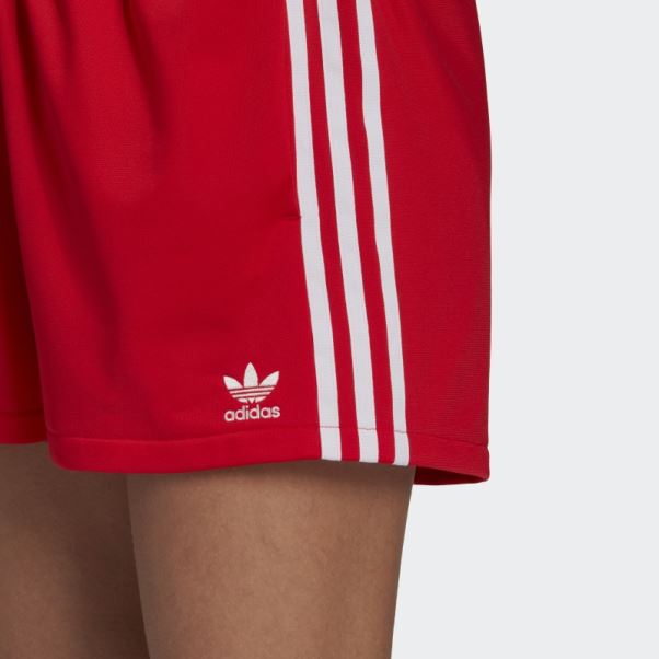 Adidas Short 3 Bandes Rouge