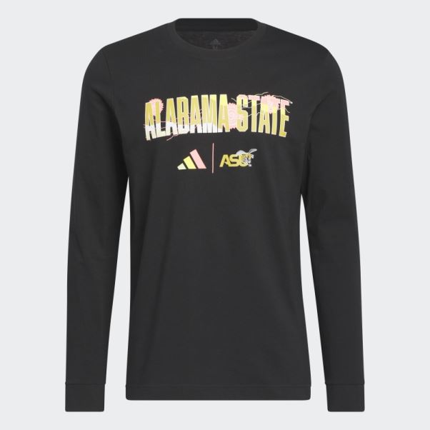 T-shirt Manches Longues Frelons Noirs Adidas