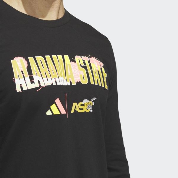 T-shirt Manches Longues Frelons Noirs Adidas