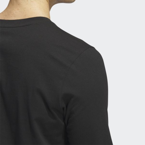 T-shirt Manches Longues Frelons Noirs Adidas