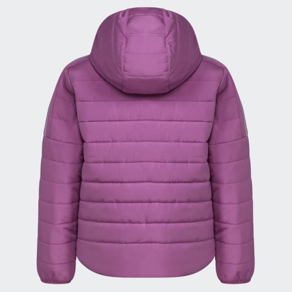 Doudoune Confortable à 3 Bandes Lilas Adidas