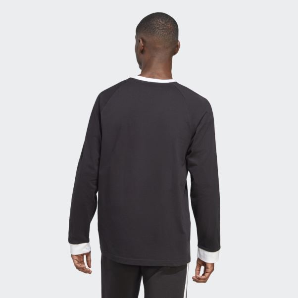 Adidas Adicolor Classics 3-stripes T-shirt Manches Longues Noir