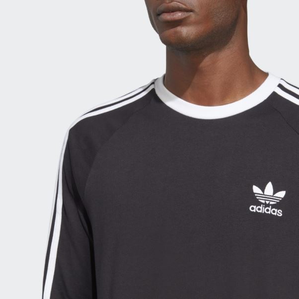 Adidas Adicolor Classics 3-stripes T-shirt Manches Longues Noir