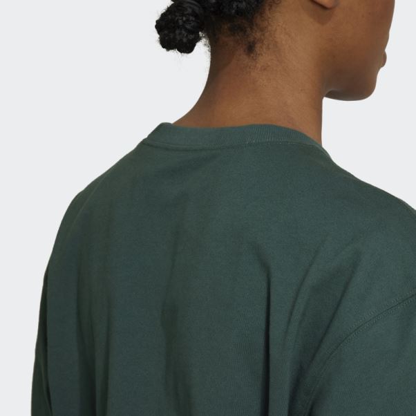 Tee Shirt Adidas Adicolor Essentials Vert Minéral