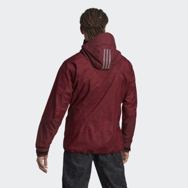Adidas Terrex Techrock Rain.rdy Anorak Rouge Chaud