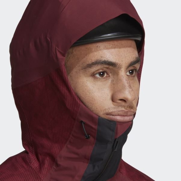 Adidas Terrex Techrock Rain.rdy Anorak Rouge Chaud