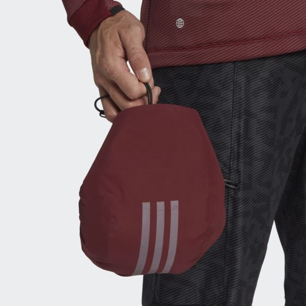Adidas Terrex Techrock Rain.rdy Anorak Rouge Chaud