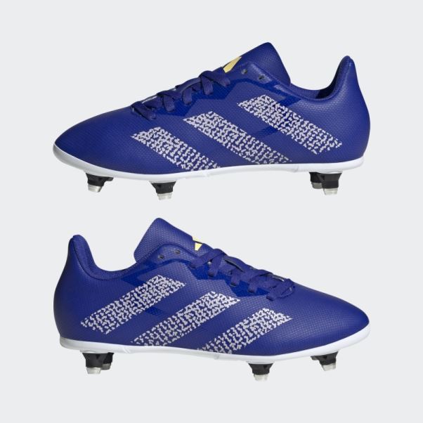 Adidas Rugby Junior Sg Boots Bleu