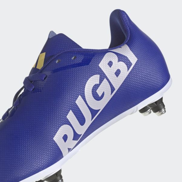 Adidas Rugby Junior Sg Boots Bleu