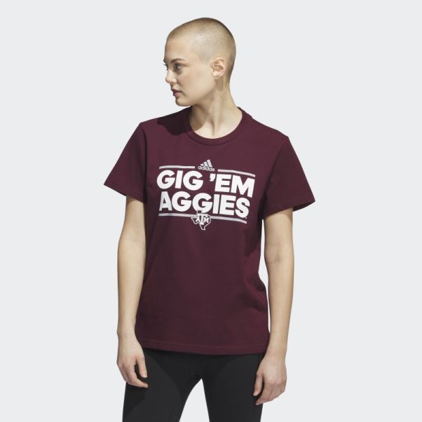 T-shirt à Manches Courtes Meneur De Jeu Adidas Bordeaux