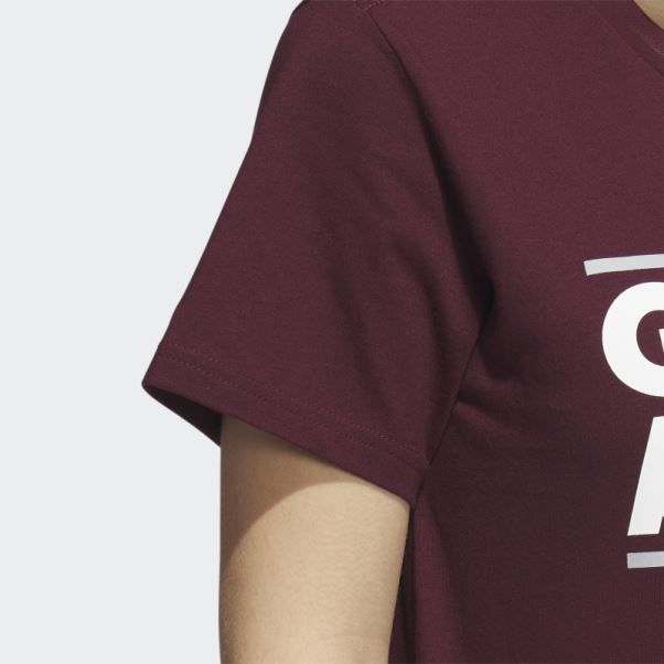 T-shirt à Manches Courtes Meneur De Jeu Adidas Bordeaux
