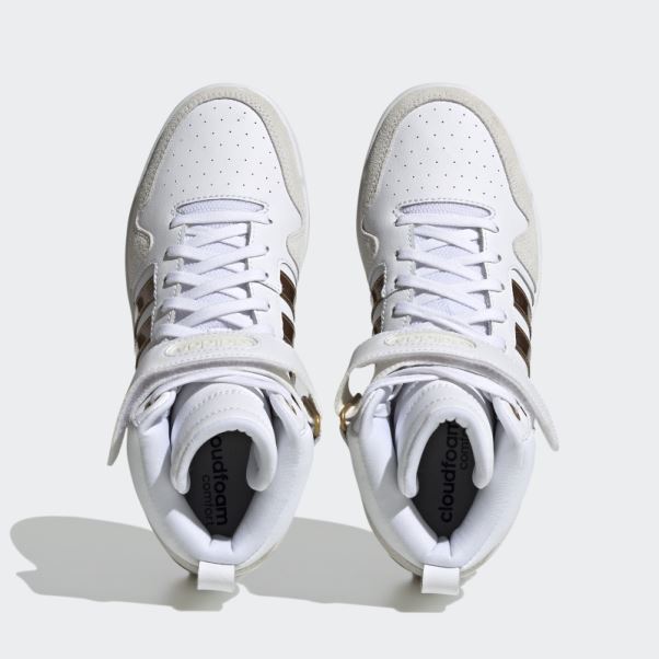 Adidas Postmove Mid Cloudfoam Super Lifestyle Basketball Classic Chaussures Blanc