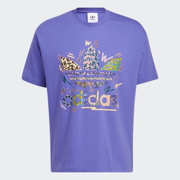 T-shirt Violet Adidas Love Unites Trefoil (non Genré)