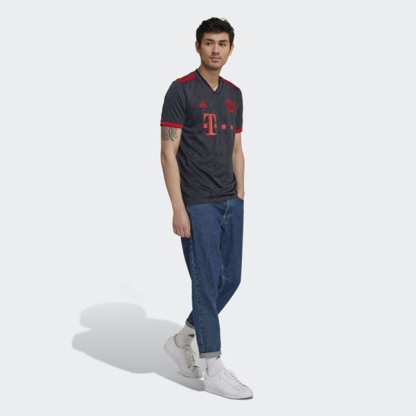 Maillot Fc Bayern 22/23 Third Gris Nuit Adidas