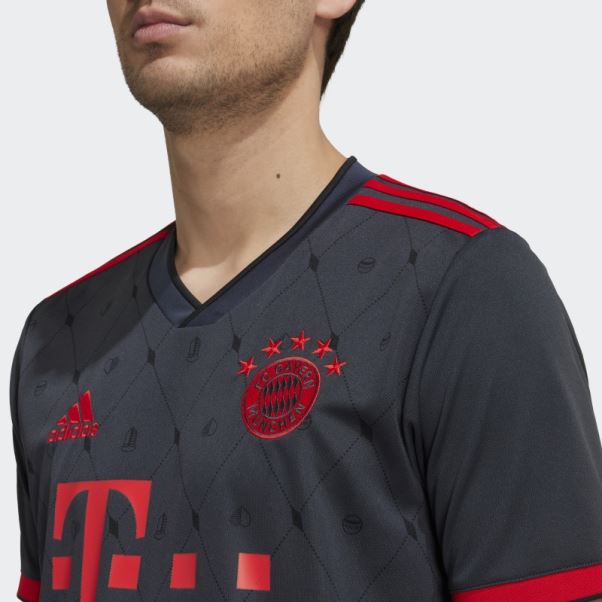 Maillot Fc Bayern 22/23 Third Gris Nuit Adidas