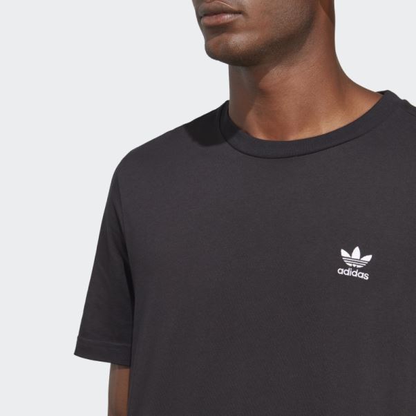 T-shirt Adidas Trefoil Essentials Noir