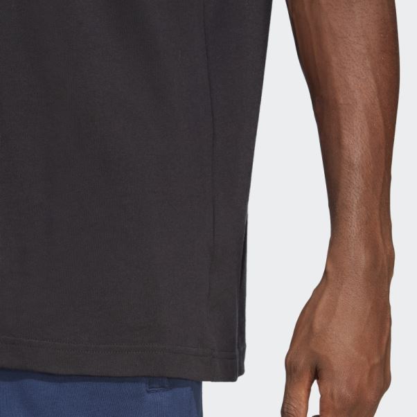 T-shirt Adidas Trefoil Essentials Noir