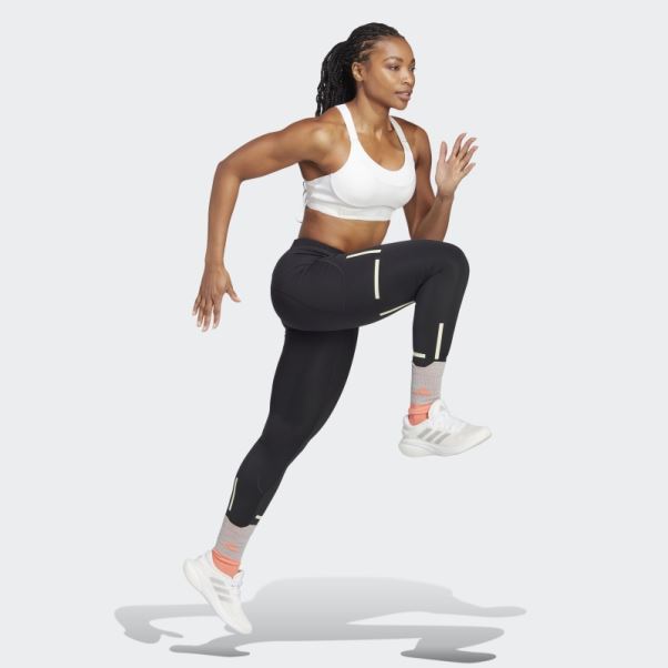 Soutien-gorge à Maintien élevé Adidas Fastimpact Luxe Run Blanc