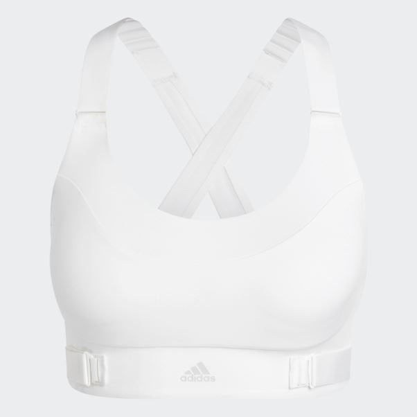 Soutien-gorge à Maintien élevé Adidas Fastimpact Luxe Run Blanc