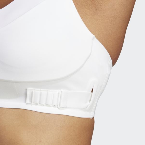 Soutien-gorge à Maintien élevé Adidas Fastimpact Luxe Run Blanc