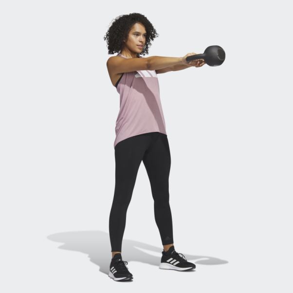 Legging Optime Training Luxe 7/8 Noir Adidas Fashion