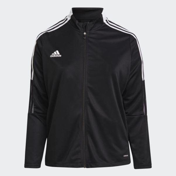 Veste De Survêtement Adidas Tiro (taille Plus) Noir